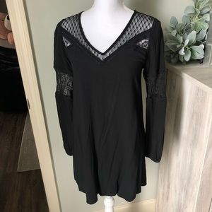 Express black dress with lace detail